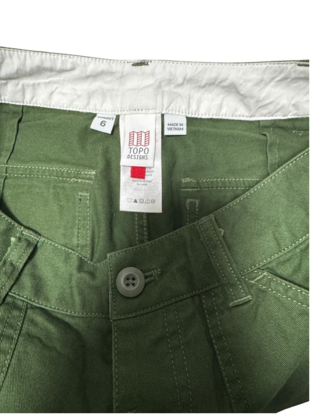 Topo Designs Green Trousers Size 6, Field Pants Straight leg, New without tags - Picture 11 of 12